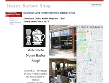 Tablet Screenshot of noyesbarbershop.com